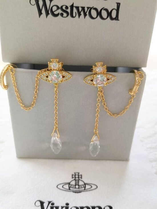 Vivienne Westwood Jewelry - Vivienne Westwood Earrings Pierced HENRIETTE Drop Gold